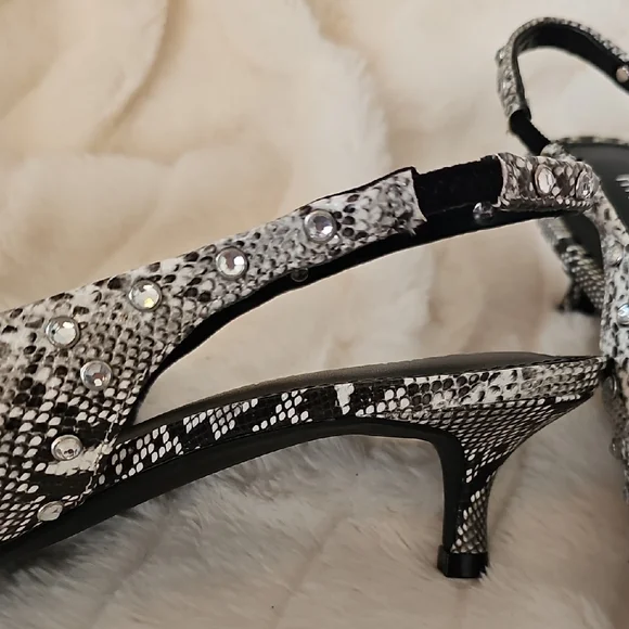 Madden Girl Black and Silver Embellished Heels - Picture 5 of 12